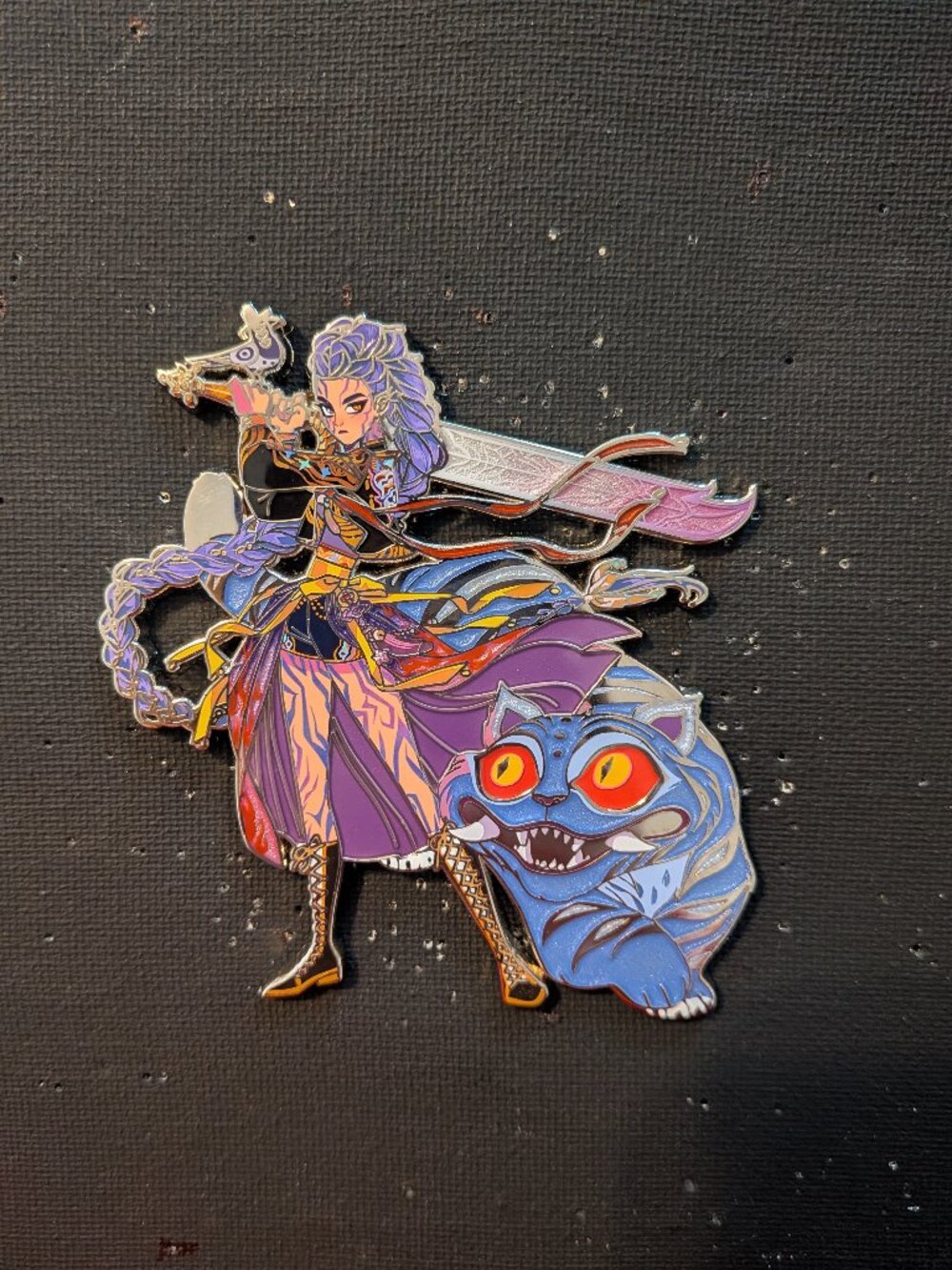 witchxing Demon Rumi Girl With Sword fantasy pin